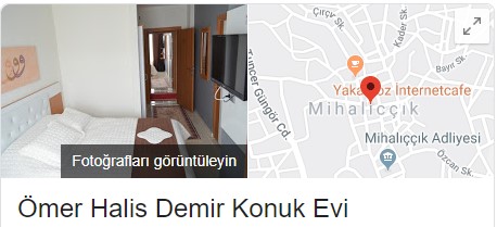 Ömer Halis Demir Konuk Evi - Harita Görünümü